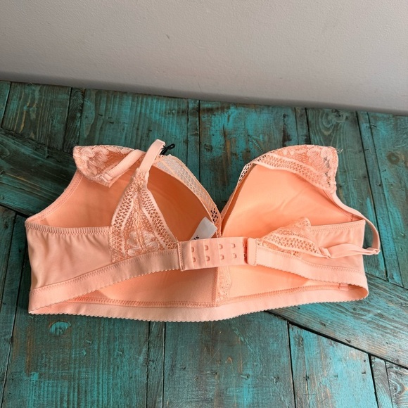 Knix Lace Deep Vneck Bralette Size XXL Honey Peach NWT - Picture 8 of 9